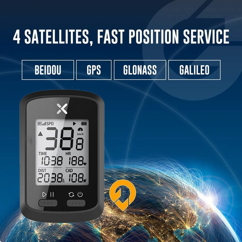 XOSS G + GPS Computer Wireless Speedometer Bluetooth IPX7 1.8inch LCD Display MTB Road Bicycle ANT+ Cadence Cycling Race Compute