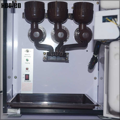 Xeoleo Coin Coffee machine 3 canisters 1600ml*3 Vending Coffee machine Commercial Coin Coffee maker Automatic drop coffee 820w