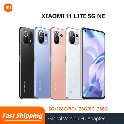 Xiaomi 11 Lite 5G NE Global Version 6G+128G/8G+128G/8G+256G Snapdragon 778G Octa Core 64MP Camera 90Hz Display 33W Fast Charger