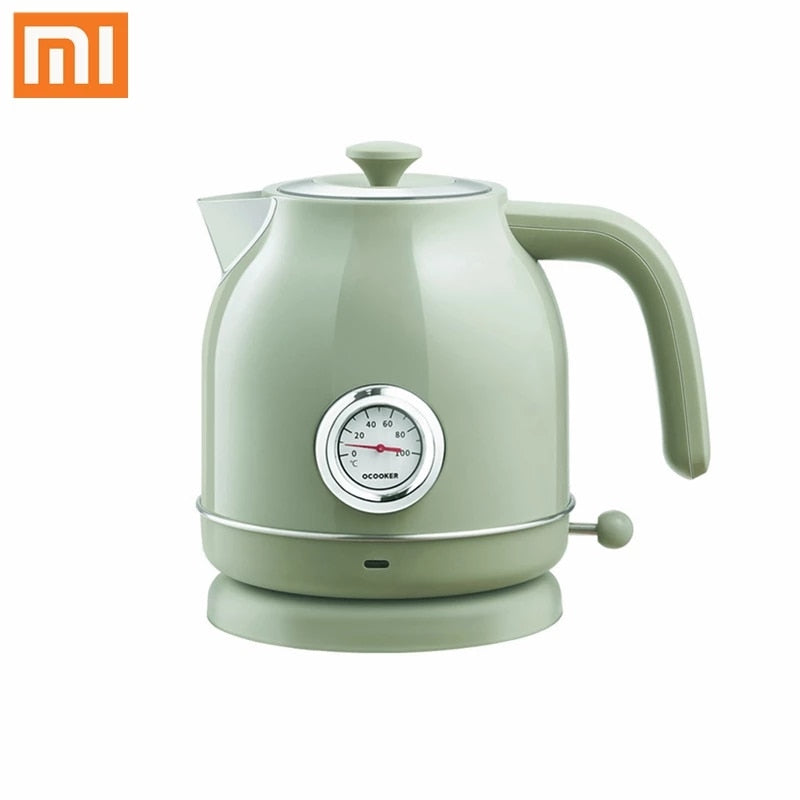 Xiaomi MIJIA Qcooker Retro Electric Kettle Import Temperature Control 1.7 Litres Large Capacity With Watch Electric Kettle