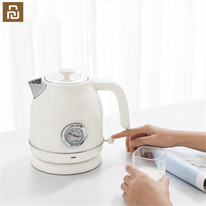Xiaomi MIJIA Qcooker Retro Electric Kettle Import Temperature Control 1.7 Litres Large Capacity With Watch Electric Kettle