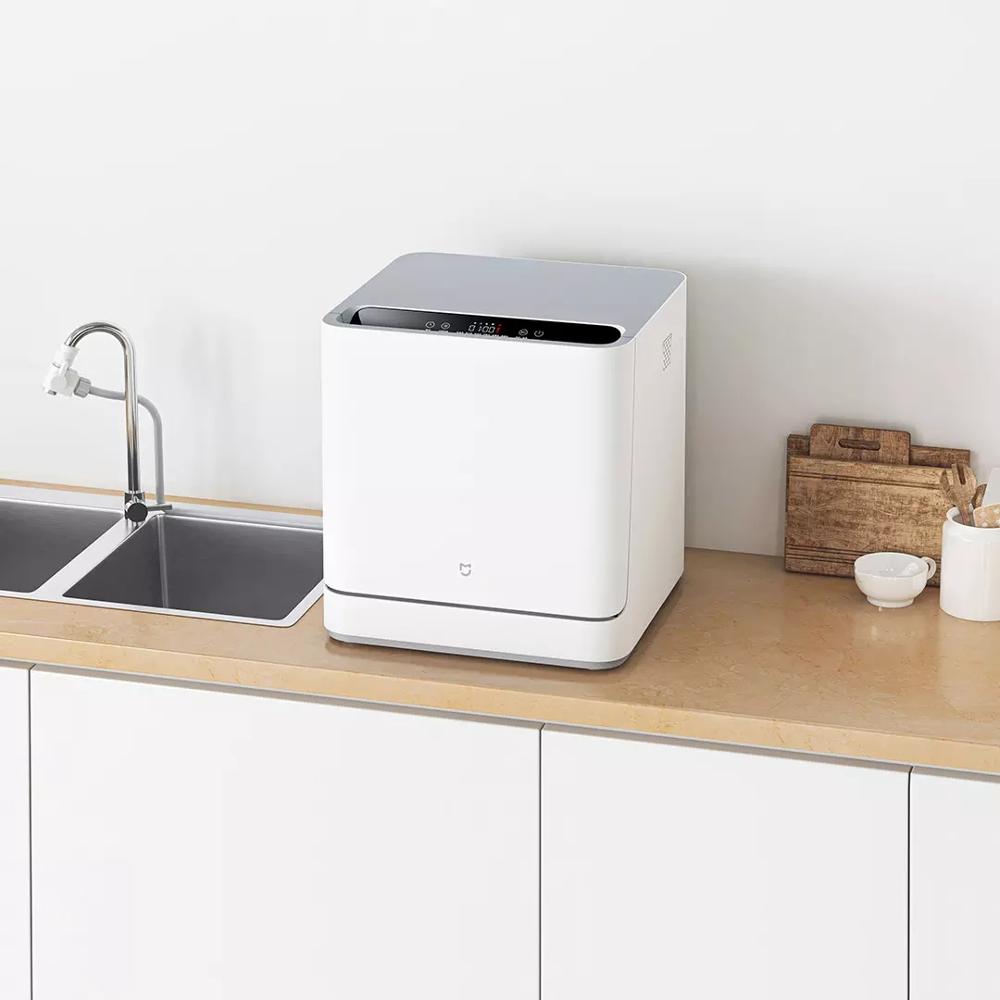 Xiaomi Mijia Dishwasher Mini Smart Sterilization Countertop Table Dish Washers Ultrasonic Cleaner Machine Mijia App Control