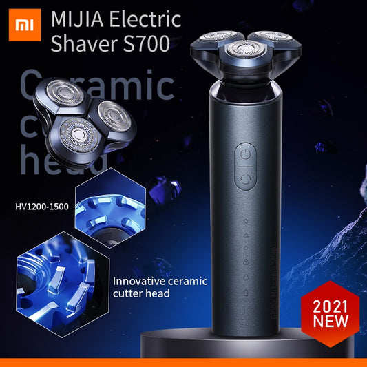 Xiaomi Mijia Electric Shavers S700 Razor Beard Machine For Men Dry Wet Beard With Cutter Head Trimmer Rechargeable razor for men