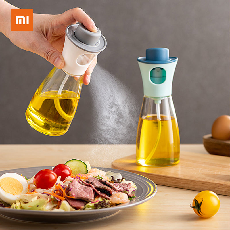 Xiaomi Mijia Kitchen Set Oil Dispenser Mist Household Olive Oil Glass Spray Oil Sprayer Kitchen Fat-reducing Air Pressure Oiler