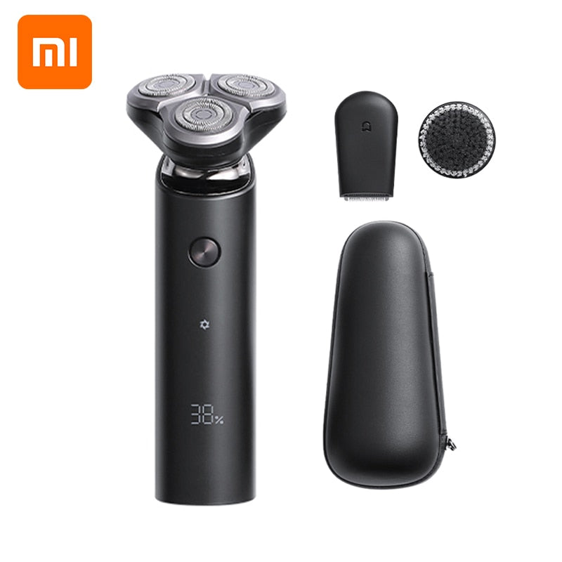 Xiaomi Mijia Men Electric Shaver S500C USB Rechargeable Washable Razor 3 in 1 Face cleaning Beard Sideburns Cutter Storage Box