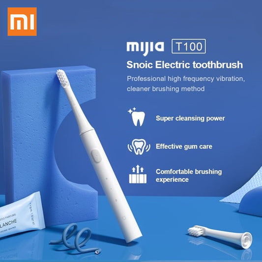 Xiaomi Mijia T100 Sonic Electric Toothbrush Mi Smart Tooth Brush Colorful USB Rechargeable IPX7 Waterproof For Toothbrushes head