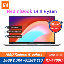 將圖片載入圖庫檢視器 Xiaomi RedmiBook 14 II Laptop AMD Ryzen 7 4700U 16GB DDR4+512GB SSD 14&#39;&#39; FHD 100%sRGB Notebook Ultra-Lightweight Metal Body PC
