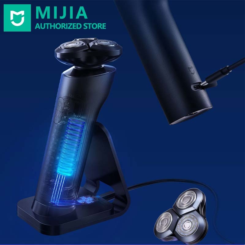 Xiaomi S700 Shaver Mijia Electric Shavers Razor Beard Machine For Dry Wet Beard Cutter Head Trimmer Rechargeable razor for men