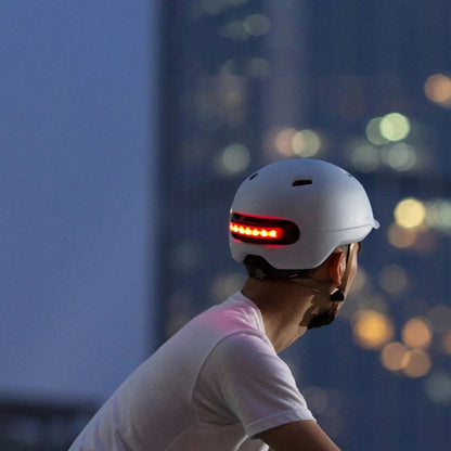 Xiaomi Smart4U Smart Flash Helmets Automatic Brake Warning Waterproof for Riding Scooter Electric Bicycle Mountain Road Helmets