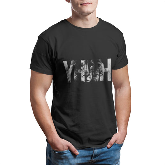 YHWH Yahweh Lion Men's T-Shirt Fashion Black Couples Matching Short Sleeve Cool Plus Size Clothing 29196