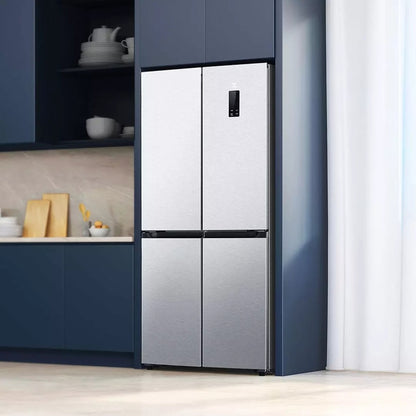 Yinpin 410L frequency conversion energy saving cross door refrigerator energy saving silent bcd-410wm