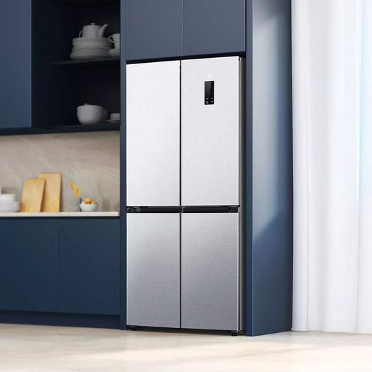 Yinpin 410L frequency conversion energy saving cross door refrigerator energy saving silent bcd-410wm