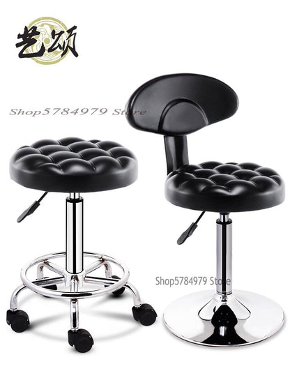 Yisong Bar Chair Modern Simple Bar Chair Lift Bar Table Chair Front Desk High Foot Bar Stool Back Beauty Round Stool