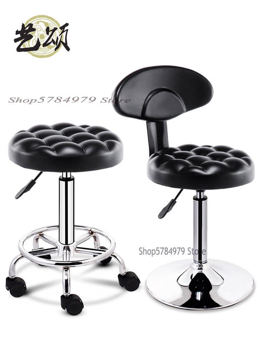 Yisong Bar Chair Modern Simple Bar Chair Lift Bar Table Chair Front Desk High Foot Bar Stool Back Beauty Round Stool
