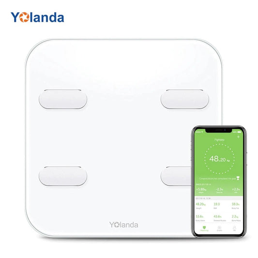 Yolanda CS20A Body Fat Scale WiFi+Bluetooth Smart Electronic Digital Weight Scale APP Unlimited Users Scale Heart Rate