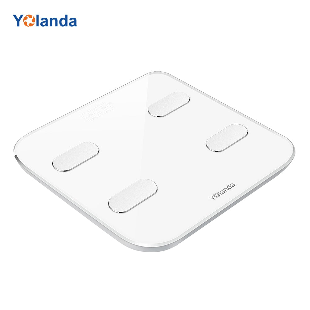 Yolanda CS20A Body Fat Scale WiFi+Bluetooth Smart Electronic Digital Weight Scale APP Unlimited Users Scale Heart Rate