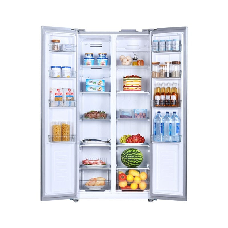 Youpin 483L  kitchen refrigerator double door air cooled frost free double frequency conversion energy saving friger  frezzer
