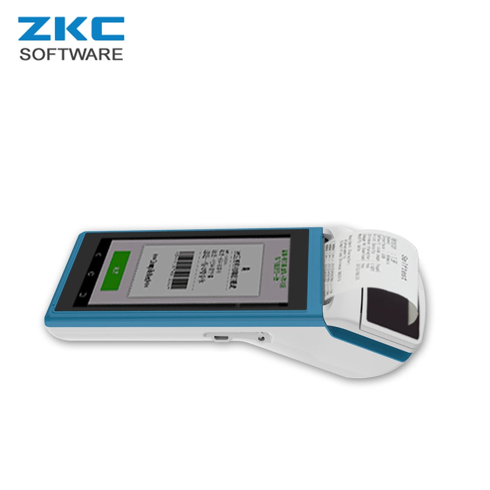 ZKC5501 GPRS 3G WiFi Android  Handheld Tablet PC POS Kiosk Terminal with Integrated Thermal Printer NFC RFID Smart Card Reader