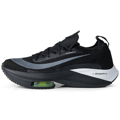 Zoomx Alphafly 4% Breathable Comfortable Mens Running Shoes Zoom Tempo Next Flyease Black Electric Green Trainers Sport Sneakers