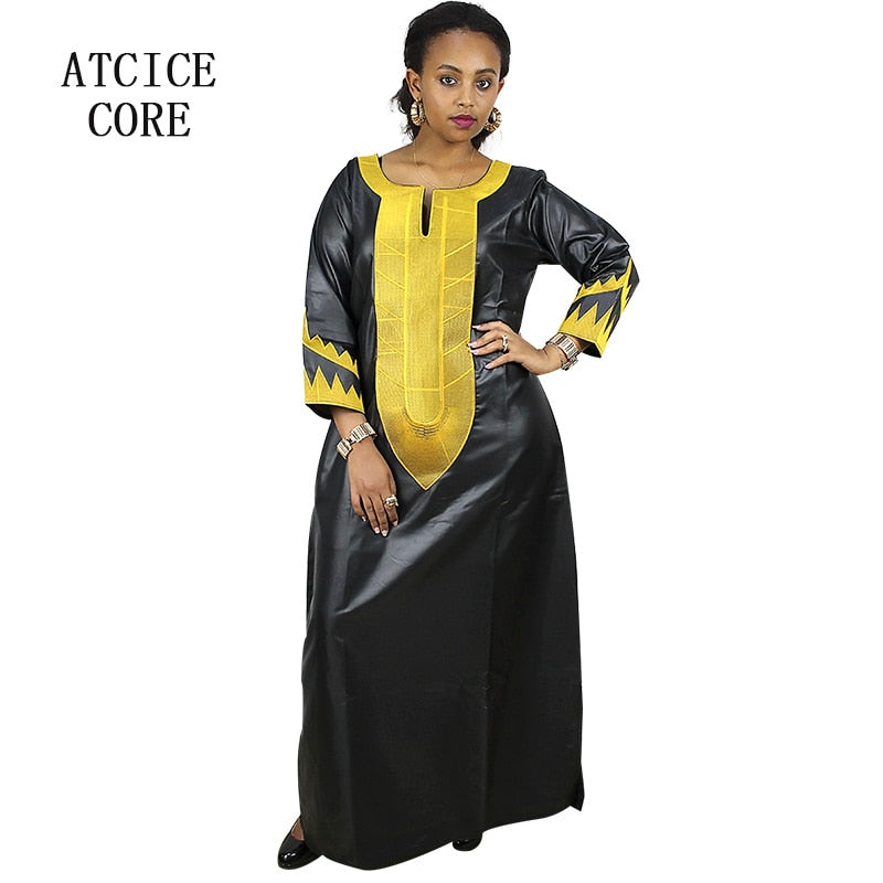 african clothing soft material dashiki traditional simple design long dress A226#