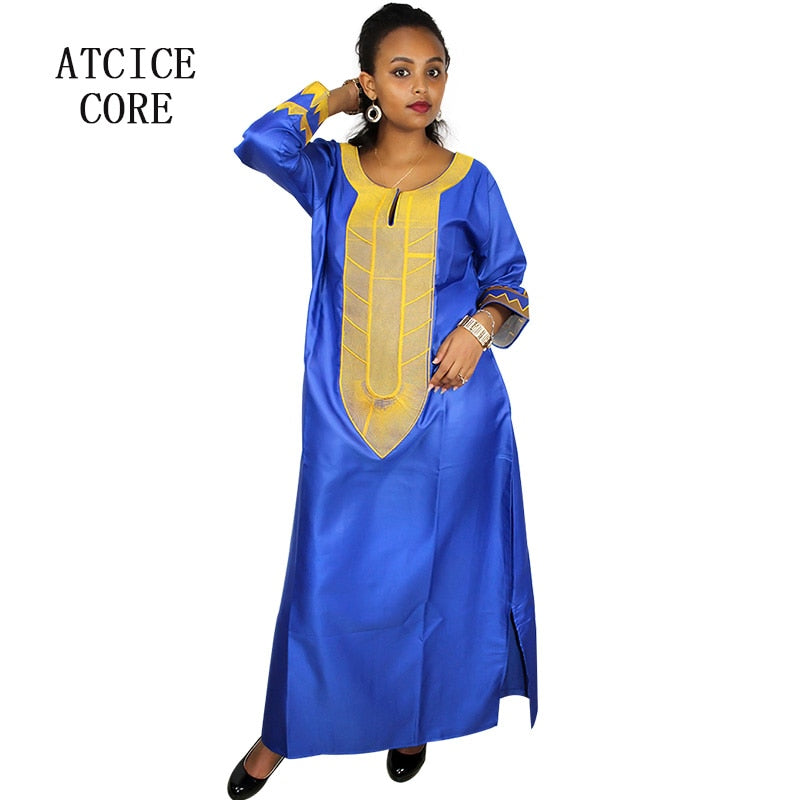 african clothing soft material dashiki traditional simple design long dress A226#