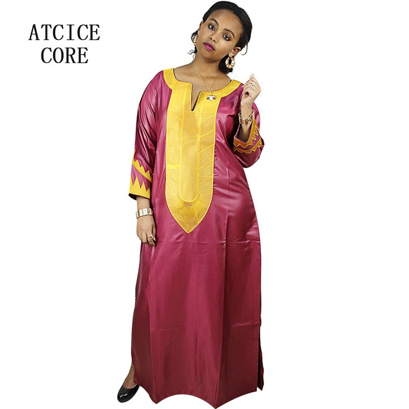 african clothing soft material dashiki traditional simple design long dress A226#