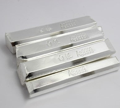 ag9999 pure silver bar silver scrap 100g each bar with stamp Investment bullion silver bullion