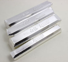 Load image into Gallery viewer, ag9999 pure silver bar silver scrap 100g each bar with stamp Investment bullion silver bullion
