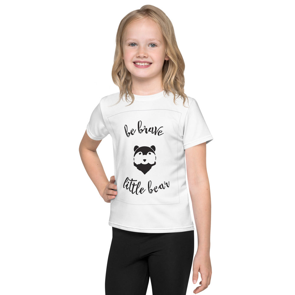 Unisex Kids T-Shirt: Be Brave Little Bear