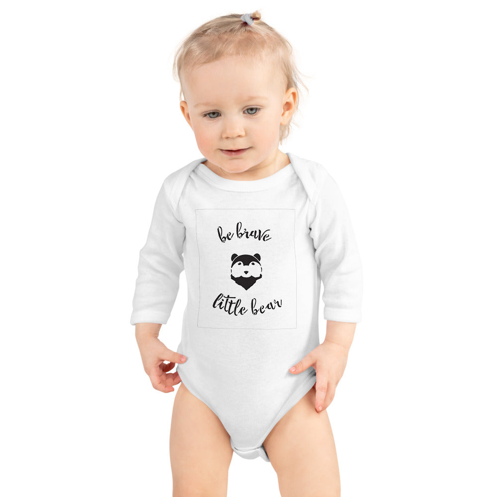 Infant Long Sleeve Bodysuit: Be Brave Little Bear