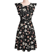 將圖片載入圖庫檢視器 Black Casual Dress Summer Women&#39;s Summer Floral Dress and Sundress Sleeveless  Party Mini Club Dress Beach Dress sukienka#G9
