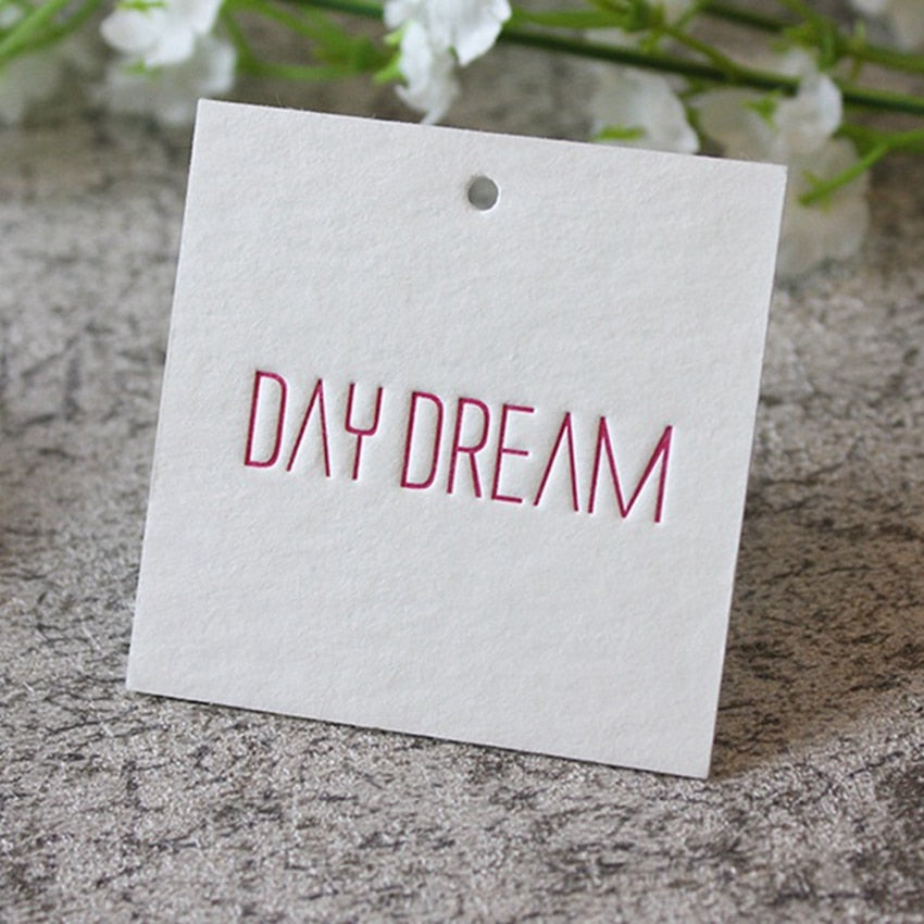 cotton paper custom hang tag foil paper swing tag logo tag custom printed price tags