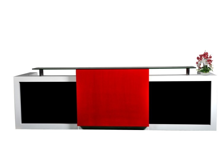 Reception Counter Elegant Display Office Front Reception Desk Xounter Furniture #QT3408