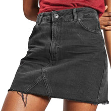 Cargar imagen en el visor de la galería, Women&#39;s Denim Skirt High Waist Casual. A Line Denim Distressed Bodycon Short Denim Skirts Faldas Mujer 8.5 L3
