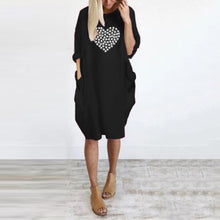 Cargar imagen en el visor de la galería, Women&#39;s Casual Day or Night Dress Heart Shai2019 S-3XL noche vestidos de verano robe femme ropa mujer heinS Long Sleeve Printed
