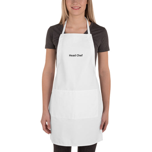 Embroidered Apron: Head Chef