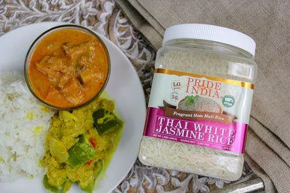 Thai White Jasmine Rice - Hom Mali Fragrant Long Grain Jar