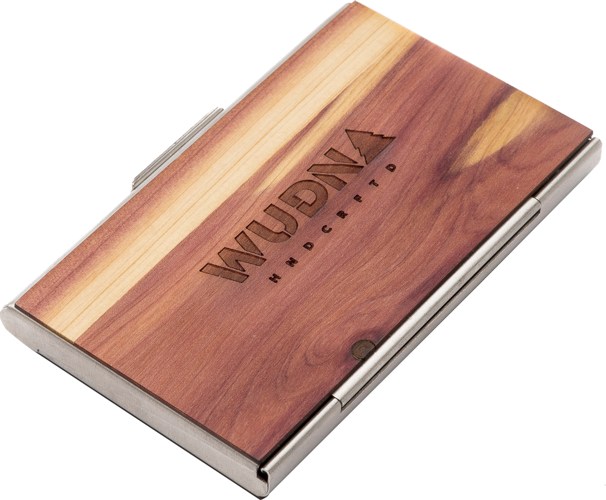 Handmade Wooden Business Card Holder