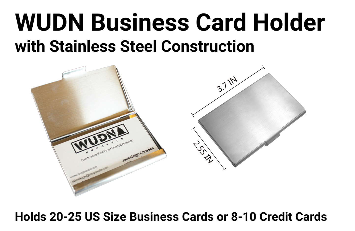 Handmade Wooden Business Card Holder