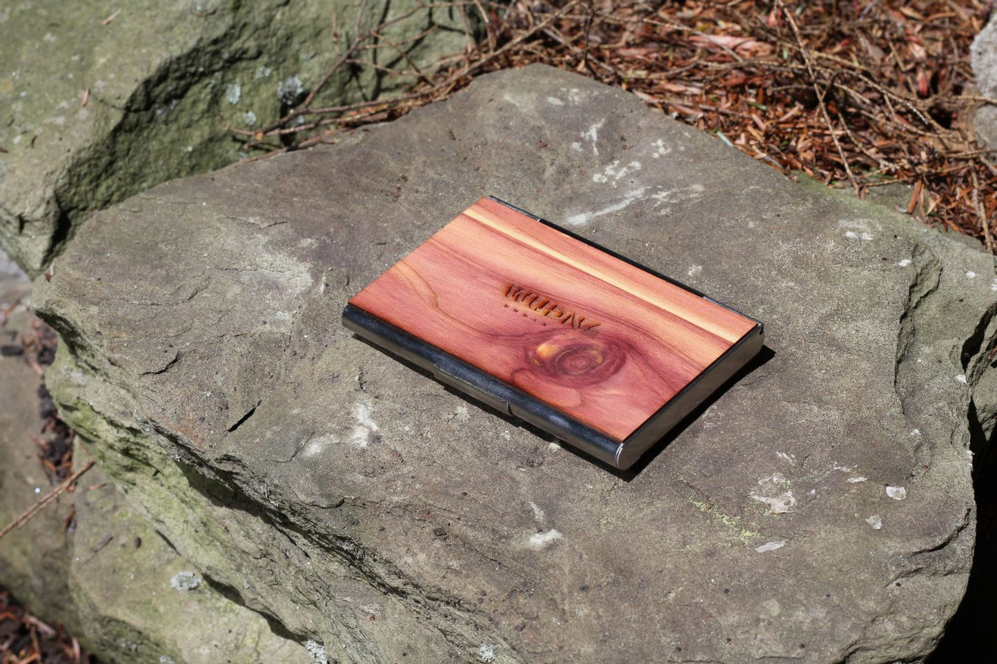 Handmade Wooden Business Card Holder