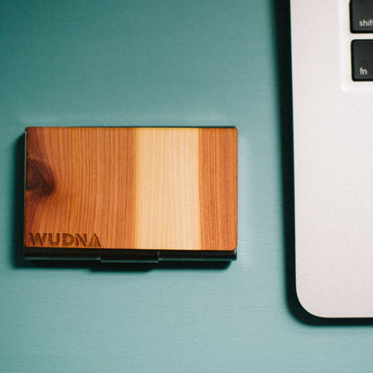 Handmade Wooden Business Card Holder