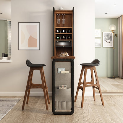 Family Bar Partition Shelf Wine Cabinet Bar Stool Modern Minimalist Foldable Small Apartment Bar Table  Furniture for Home