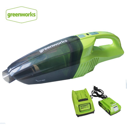 greenworks 24V Handheld Vacuum Cordless Powerful Cyclone Suction Portable Rechargeable Vacuum Cleaner Wet Dry With 2.0ah Battery