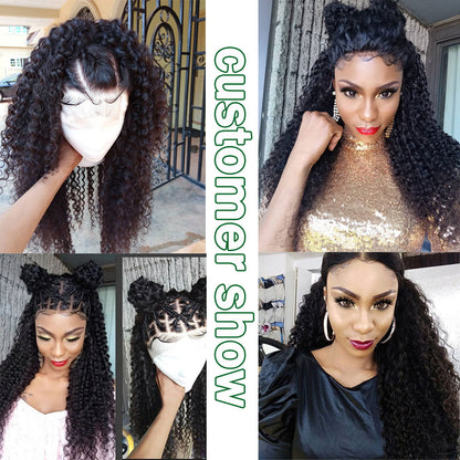 kinky curly bundles with closure brazilian hair weave bundles with closure non remy Peruvian human hair bundles with closure