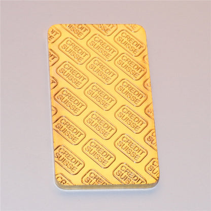 laser Numer Free! High Quality  Fine gold replica bullion .999 gold plated bar 500pcs/lot DHL Free shipping