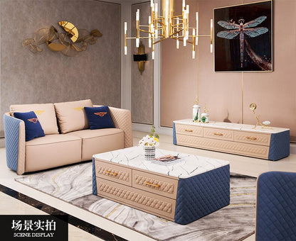 living room Sofa set диван мебель кровать muebles de sala  1+1+3 seater real genuine leather sofa cama puff asiento sala futon
