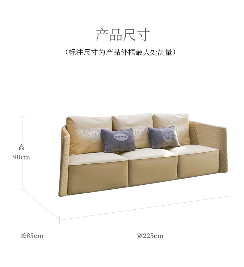 living room Sofa set диван мебель кровать muebles de sala  1+1+3 seater real genuine leather sofa cama puff asiento sala futon