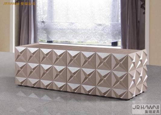 Living Room Set Home Furniture TV Stands Modern Style. One model has Leather Surface. Other one can be Decorated Small Side Cabinet