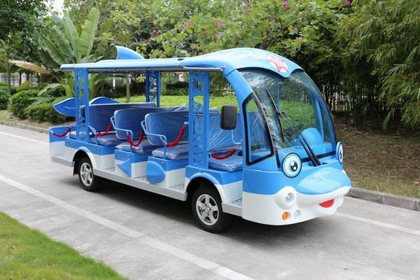 Marshell Electric Sightseeing Bus dolphin 14 seats/Electric truck/Electric golf cart/Golf cart accessories