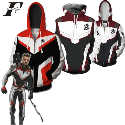 marvel the Avengers Endgame 3d hoodie sweatshirt Cosplay Superhero Captain America Iron Man streetwear End game Unisex clothes